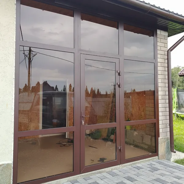 Холодная алюминиевая дверь из профиля ТАТПРОФ TDS45 в Екатеринбурге